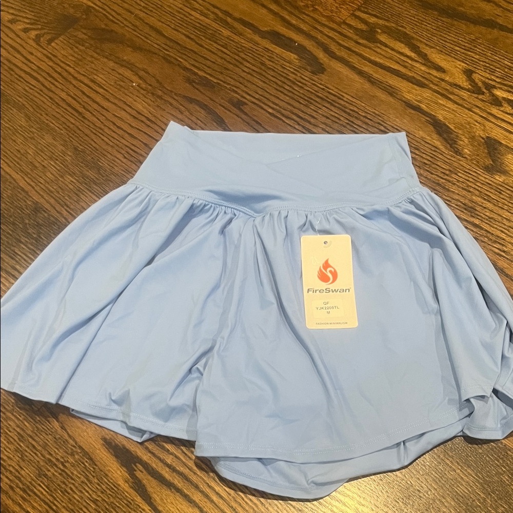 Light Blue crossover athletic shorts
